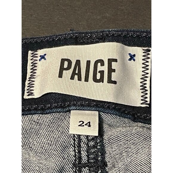 Paige jeans womens 24 Verdugo Crop Catcher low rise Dream 23 x 25 blue - Picture 7 of 11
